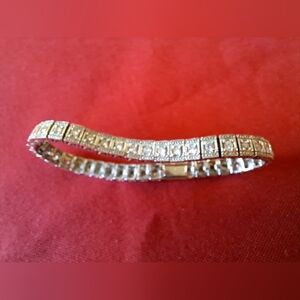 Vintage Tennis Bracelet 925 Sterling silver.